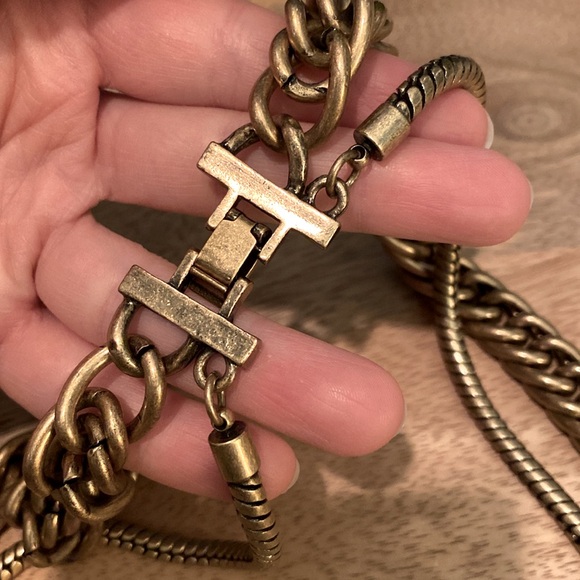 Layered-Look Double Chain Necklace, 22.5” - Picture 3 of 5